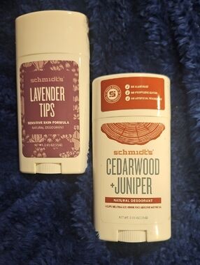 2x Schmidt's Natural Deodorant - Lavender and Cedarwood + Juniper